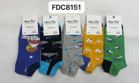 Men‘s shark cartoon pattern socks 30-Pack FDC8351-720