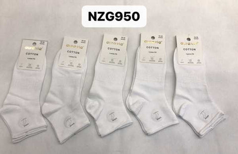 Women‘s white bamboo loose socks 30-Pack NZG950-720