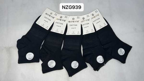 Women‘s black bamboo loose socks 30-Pack NZG939-720