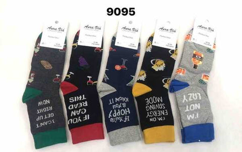 Men‘s alphabet cartoon pattern socks 30-Pack FZC9095-720