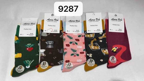 Men‘s asymmetrical cartoon pattern socks 30-Pack FC9287-360