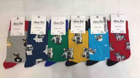 Men‘s dog cartoon pattern socks 30-Pack FC9058-360