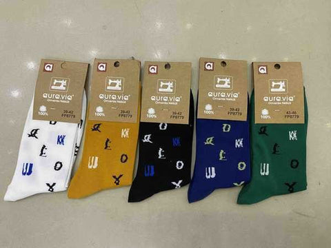 Men's alphabet pattern socks 30-Pack FP8779-360