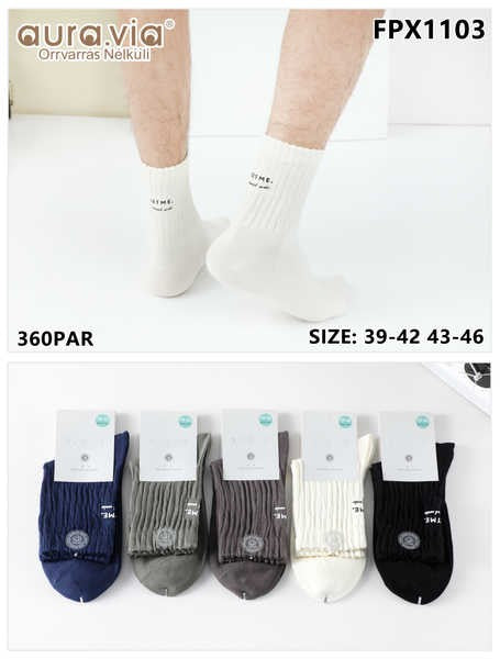 Men's embossed alphabet pattern socks 30-Pack  FPX1103-360